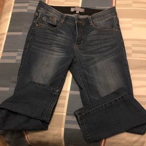 Wit & Wisdom High Waisted Cropped Skinny Jeans